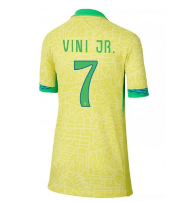 Brasilien Vinicius Junior #7 Hemmatröja Dam Copa America 2024 Kortärmad